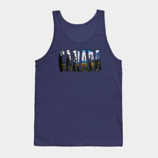 Canada Scenery In Letters Tank Top